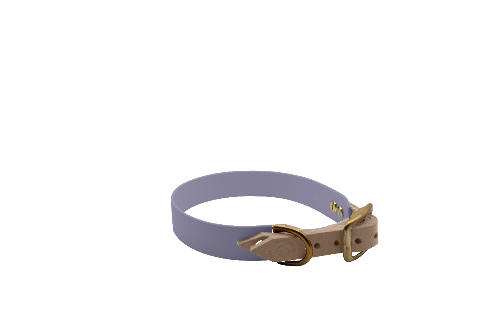 DESIGNSTUDIO | BioThane® Halsband mit Leder | Modell Wilma - Woof Couture