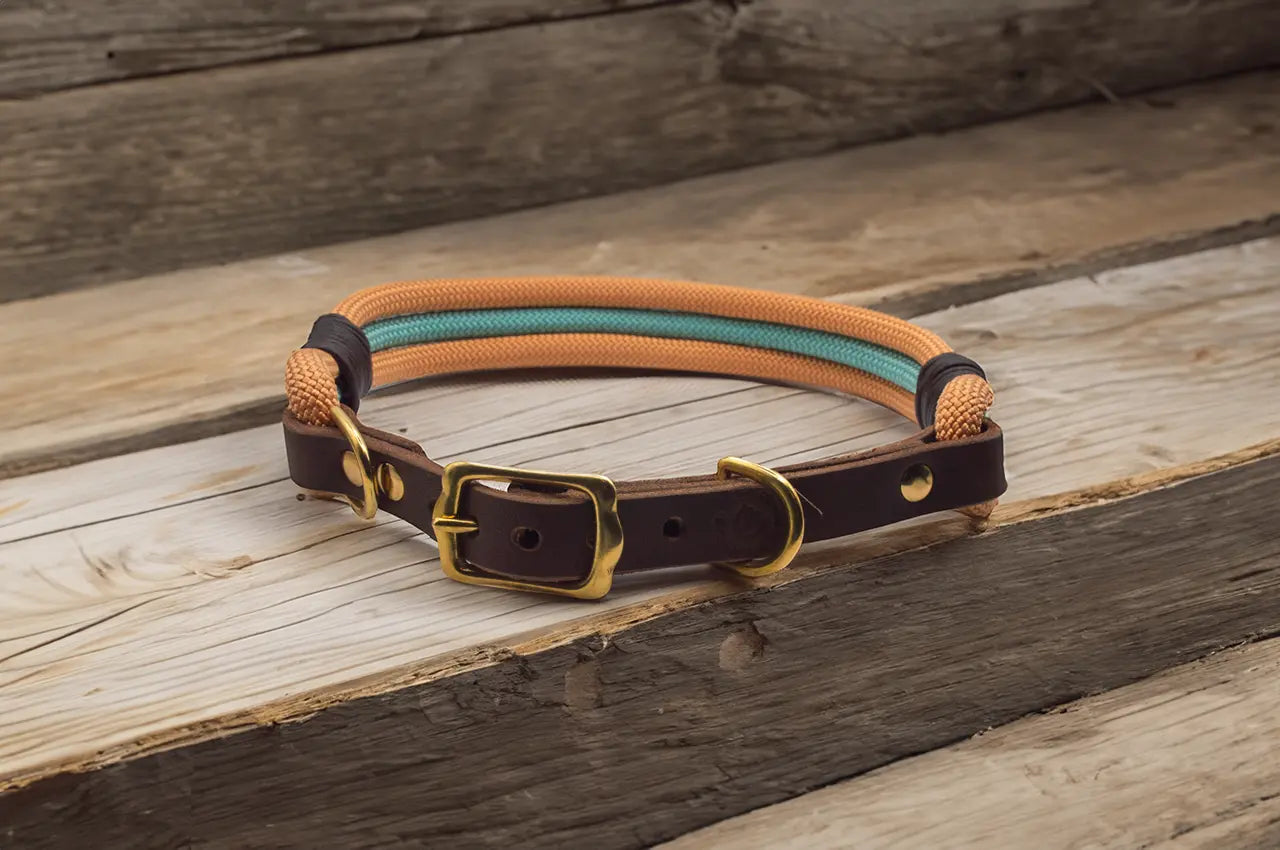 DESIGNSTUDIO | Tau x Leder Halsband | Modell Carlo - Woof Couture
