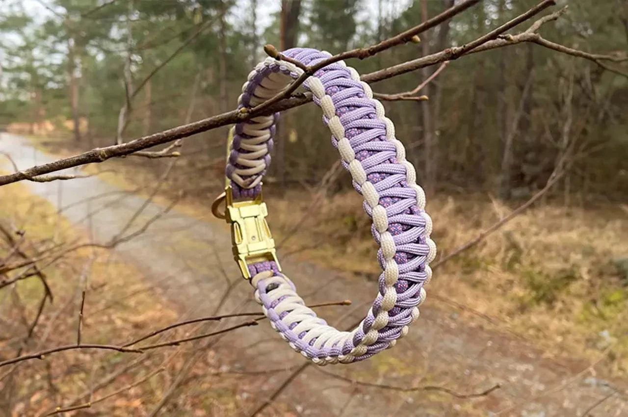 DESIGNSTUDIO | Paracord Halsband | Modell Carla - Woof Couture