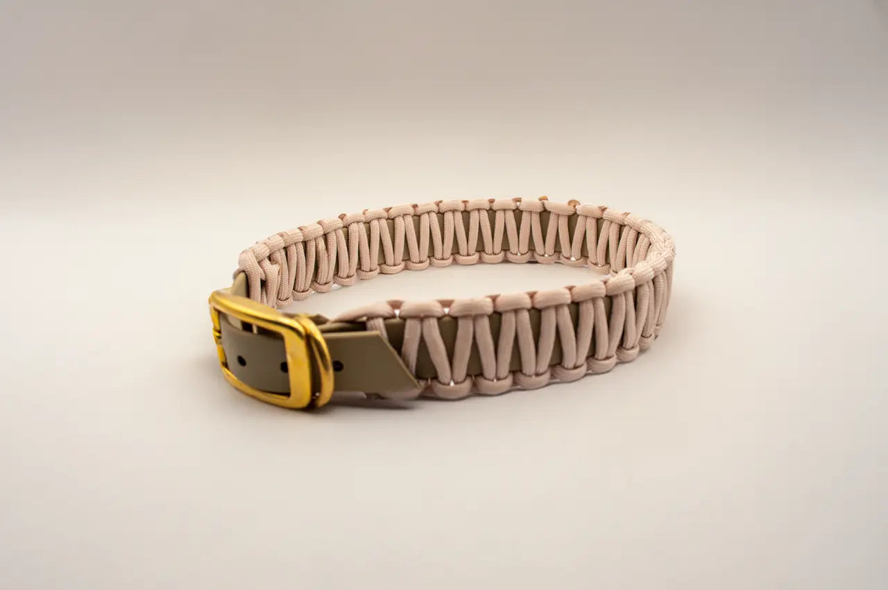 DESIGNSTUDIO | BioThane® Halsband mit Paracord | Modell Clara - Woof Couture