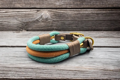 DESIGNSTUDIO | Tau x Leder Halsband | Modell Carlo - Woof Couture