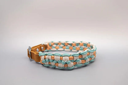 DESIGNSTUDIO | Paracord Halsband x Leder | Modell Charlotta