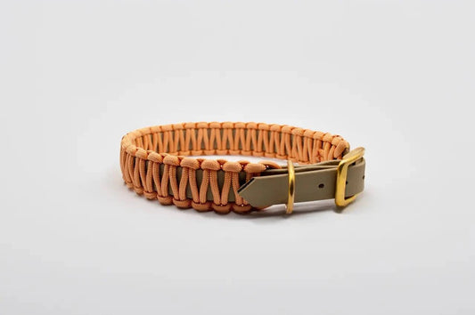 Modell Clara | BioThane® x Paracord Halsband | Kupfer