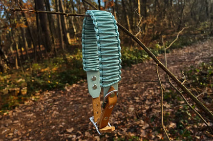 Modell Carl | BioThane® x Paracord & Leder Halsband