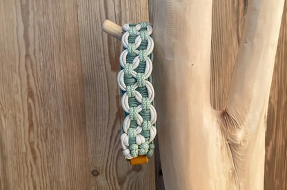 DESIGNSTUDIO | Paracord Halsband x Leder | Modell Charlotta
