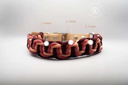 DESIGNSTUDIO | Paracord Halsband mit BioThane® Modell Caro - Woof Couture