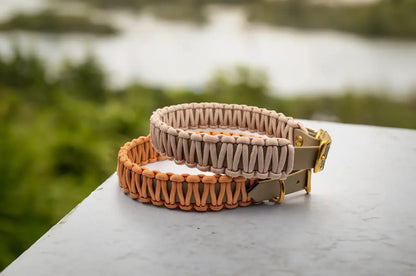 DESIGNSTUDIO | BioThane® Halsband mit Paracord | Modell Clara - Woof Couture