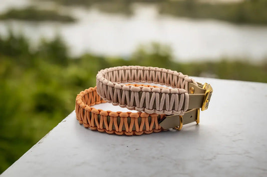 DESIGNSTUDIO | BioThane® Halsband mit Paracord | Modell Clara HALSBÄNDER Woof Couture 