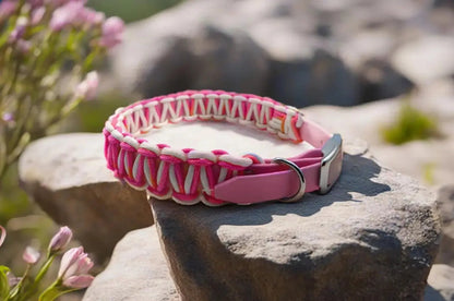 DESIGNSTUDIO | BioThane® mit Paracord | Modell Carmen HALSBÄNDER Woof Couture 