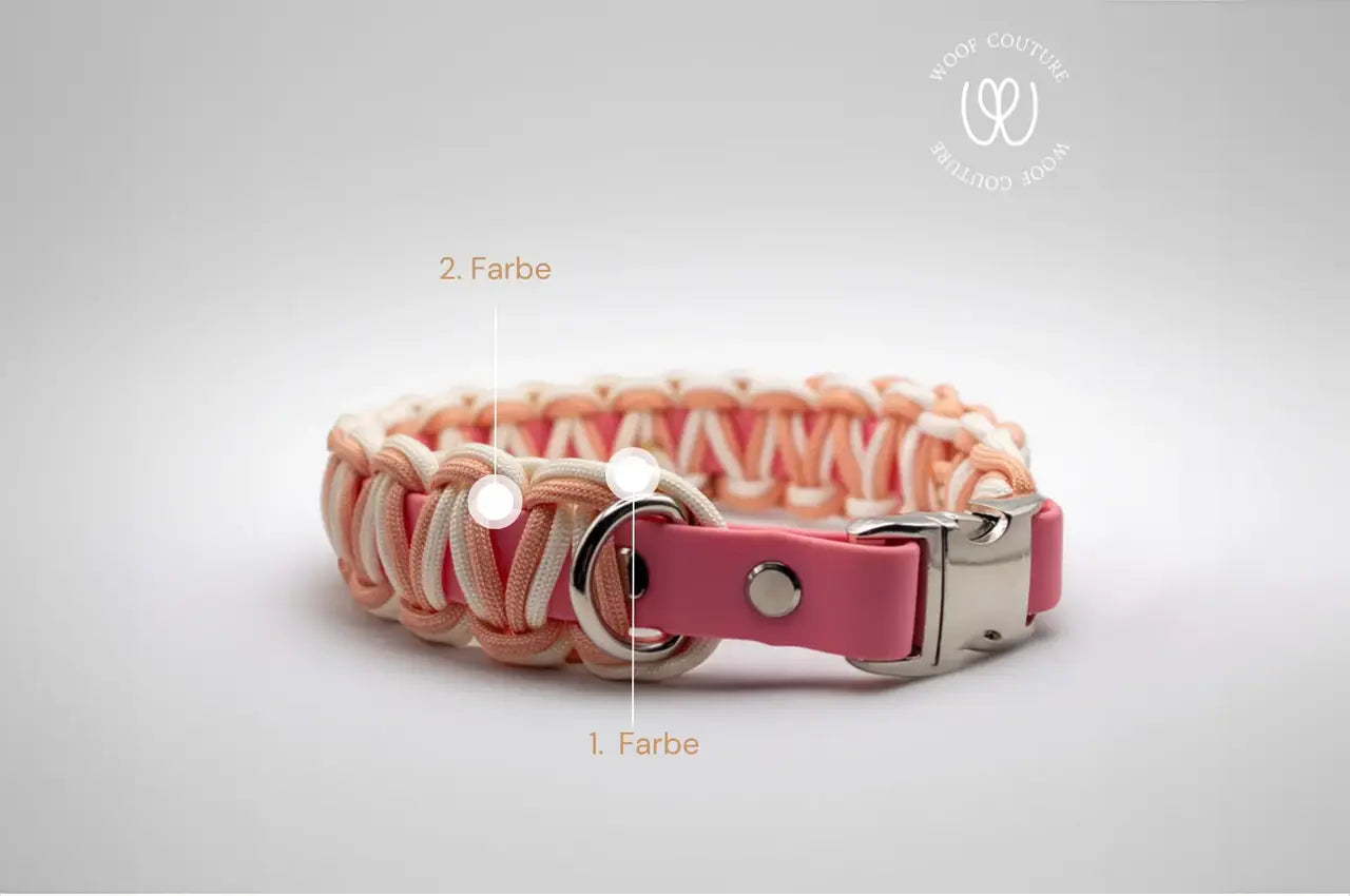 DESIGNSTUDIO | BioThane® mit Paracord | Modell Carmen HALSBÄNDER Woof Couture 