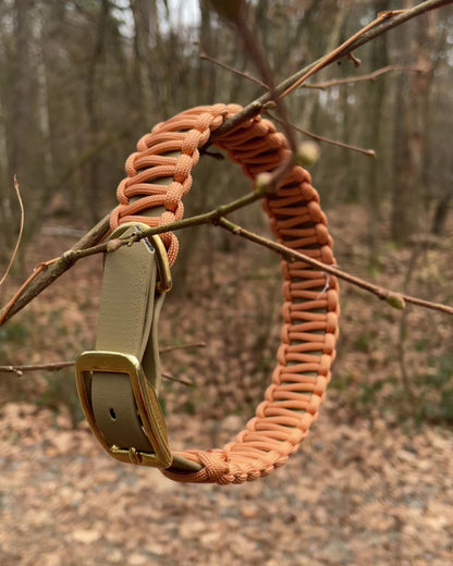 DESIGNSTUDIO | BioThane® Halsband mit Paracord | Modell Clara